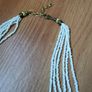 White beaded necklace Image 4