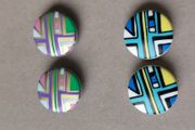 Vintage Earrings 1960s style Clip on X 3