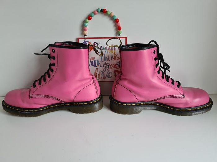 Dr Martens pascal England 1460 8 hole pink ankle boots 8 hole UK9 EU43 US11