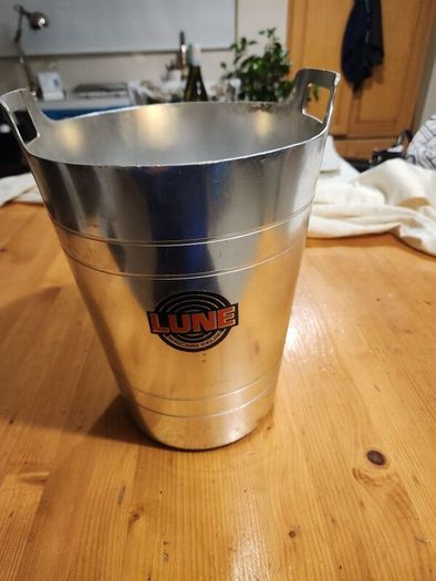 Lune Champagne Cooler Ice Bucket.  Vintage  Rare in good condition.