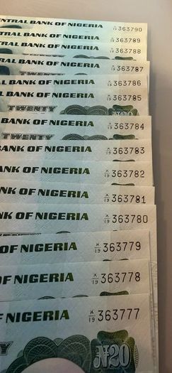 Nigerian Currency - Naira 10, 20 and 50