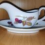Royal Worcester Evesham porcelain  mint sauce boat & saucer Image 3