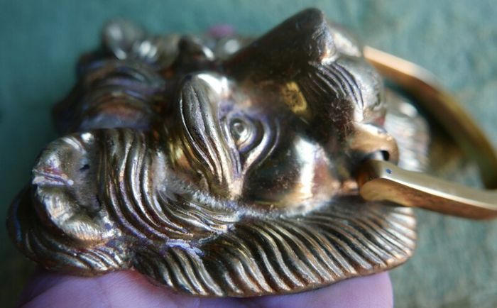 Vintage Brass Lion Door Knocker