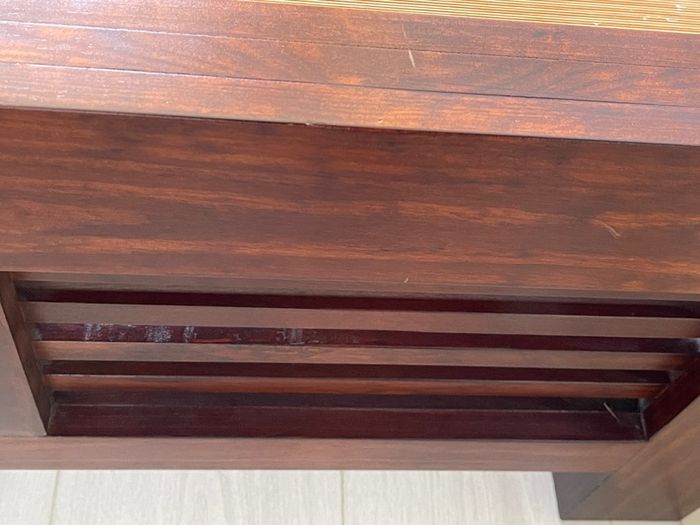 Solid wood bed