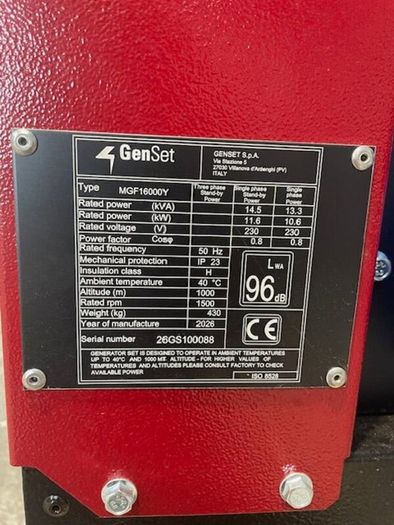 Genset Mgf16000y 16kva