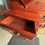 Vintage Mahogany Hall Stand with Mirror & Hooks Image 8