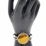 Tigers Eye Sterling Silver Bangle, London 1973 Image 9