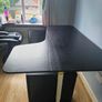 IKEA BEKANT Corner Desk 160x110 - White/Black Image 3