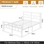 4ft6 Double Bed Frame with Curved Headboard Image 9