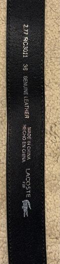 Lacoste F50 Genuine Leather Trouser Belt,Long-115Cm