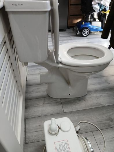 saniflo and toilet