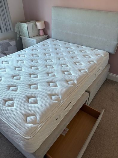 Kaymed 4.7ft Matress, base and headboard