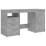 Desk Concrete Grey 140x50x76 cm Chipboard Image 5
