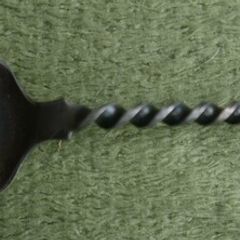 Vintage Sterling Silver Ball Finial  Twist Handle Nut Scoop Spoon 16,7g