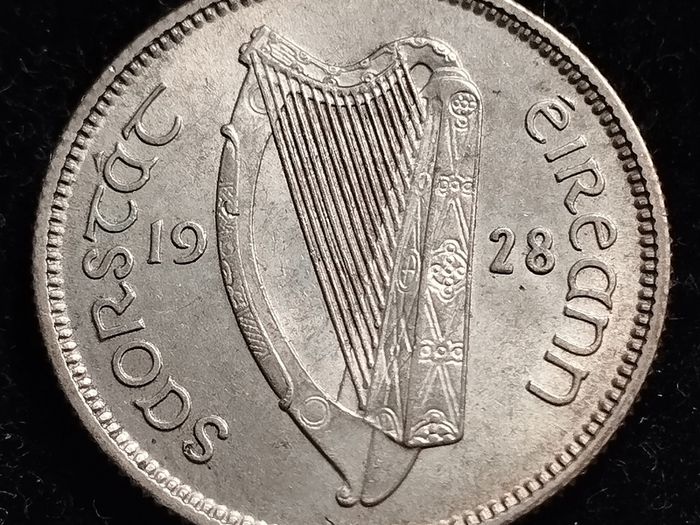 Ireland - 1928 - Shilling - Bull - Silver - KM.6 - [2753]