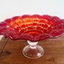 vintage art glass centre bowl Image 3