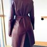 Vintage real leather trench coat from the late 90s - Size S/8 Image 4