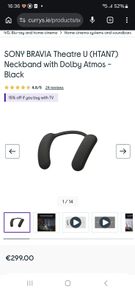 SONY BRAVIA Theatre U - Neckband speaker with Dolby Atmos