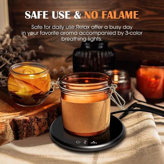 Coffee Mug Warmer, Electric Smart Beverage Mug Warmer Cup Warmer with Touch Tech & LED Backlit Display, Coffee Warmer for Home Office Coffee Mug, Milk-Cup Warmer with 2 Temperature Settings