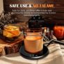 Coffee Mug Warmer, Electric Smart Beverage Mug Warmer Cup Warmer with Touch Tech & LED Backlit Display, Coffee Warmer for Home Office Coffee Mug, Milk-Cup Warmer with 2 Temperature Settings Image 3
