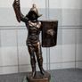 Statuette of a knight XIX century solid bronze and marble Image 5
