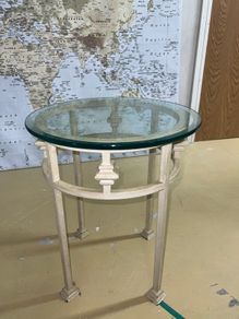 Iron side table