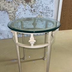 Iron side table