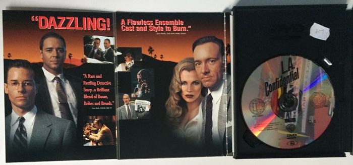 L.A. Confidential [1997] Russell Crowe, Guy Pearce, Kevin Spacey, Kim Basinger & Danny DeVitio [Movie DVD] Academy Award Winner