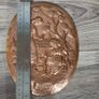 Vintage Indian Hand Crafted Ebossed Copper art Oval Image 9