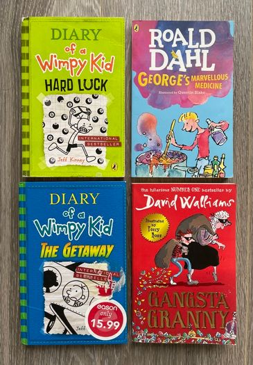 LOTS of Childrens Book Bundles - Football Books, Wimpy Kid, Cat Kid, Skulduggery Pleasant etc