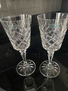 Vintage Galway Crystal Wine Glass Set