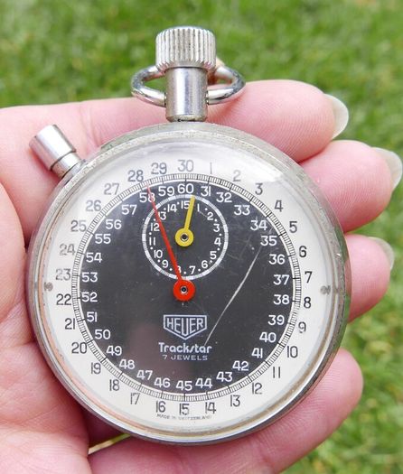 Vintage Heuer Trackstar Timer Stopwatch-works well