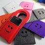 Cell phone charger holder, wall charging station, FELT, docking station, phone charging pouch, cell phone charger Image 4