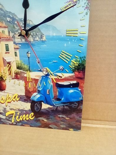Vespa Scooter wall clock
