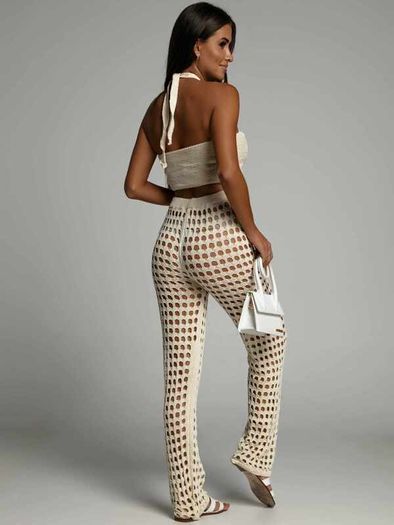 Booho top plus pants beach set
