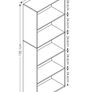 Luder 5-tier Reversible Color Open Shelf Bookcase Multiple Colours Available, See Photos Image 8