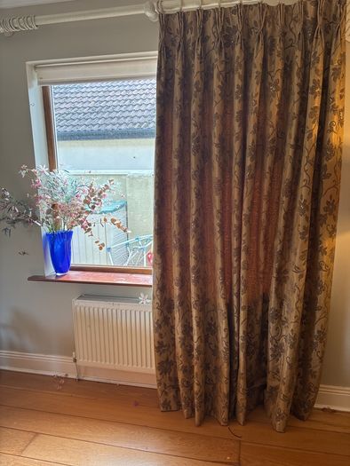 Luxurious gold curtains