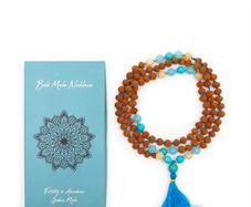 Fertility Goddess Rudraksha Mala Necklace 108 Beads Gift Boxed  Bali