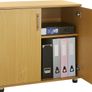 Storage Cabinet 2 Door with Adjustable Shelf, 75cm Tall Office Storage Cupboard, Lockable Cupboard for Home and Office, Sideboard for Study Image 4