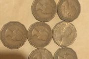 Elizabeth 3 pence x7