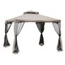 3 x 3m Metal Gazebo Garden Outdoor Marquee Party Tent Canopy Pavillion Patio Shelter with Mesh Sidewalls (FREE SHIPPING) Image 5