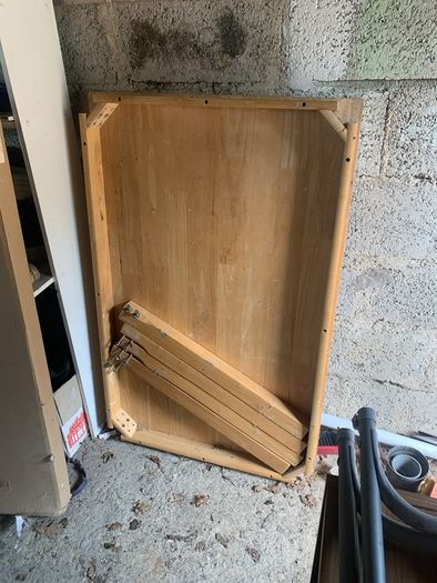 wooden table - handy for garage