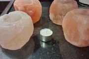 himalayan salt lamp tea light holder