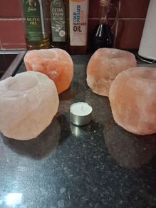 himalayan salt lamp tea light holder