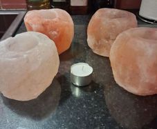 himalayan salt lamp tea light holder