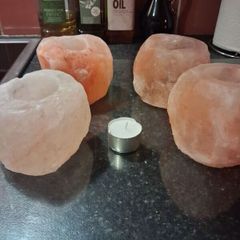 himalayan salt lamp tea light holder