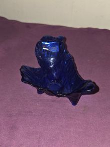 Hand Made Cobalt Blue Glass Trinket Bowl