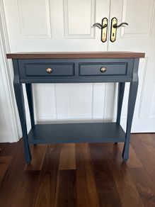 Ashford noir console table with shelf