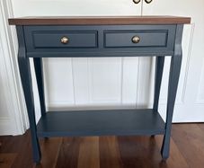 Ashford noir console table with shelf