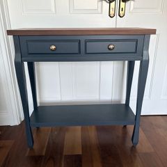 Ashford noir console table with shelf